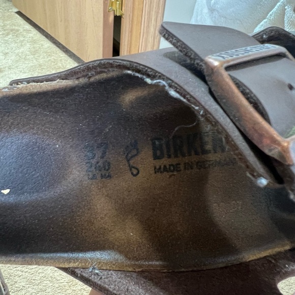 Brown Birkenstock sandals size 37 - Picture 3 of 5